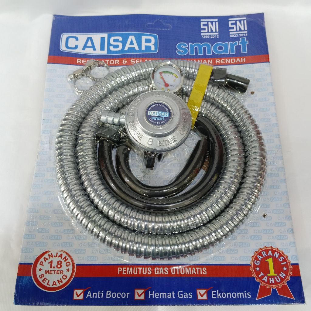 SELANG GAS DAN REGULATOR CAISAR SMART PAKET SELANG GAS DAN REGULATOR