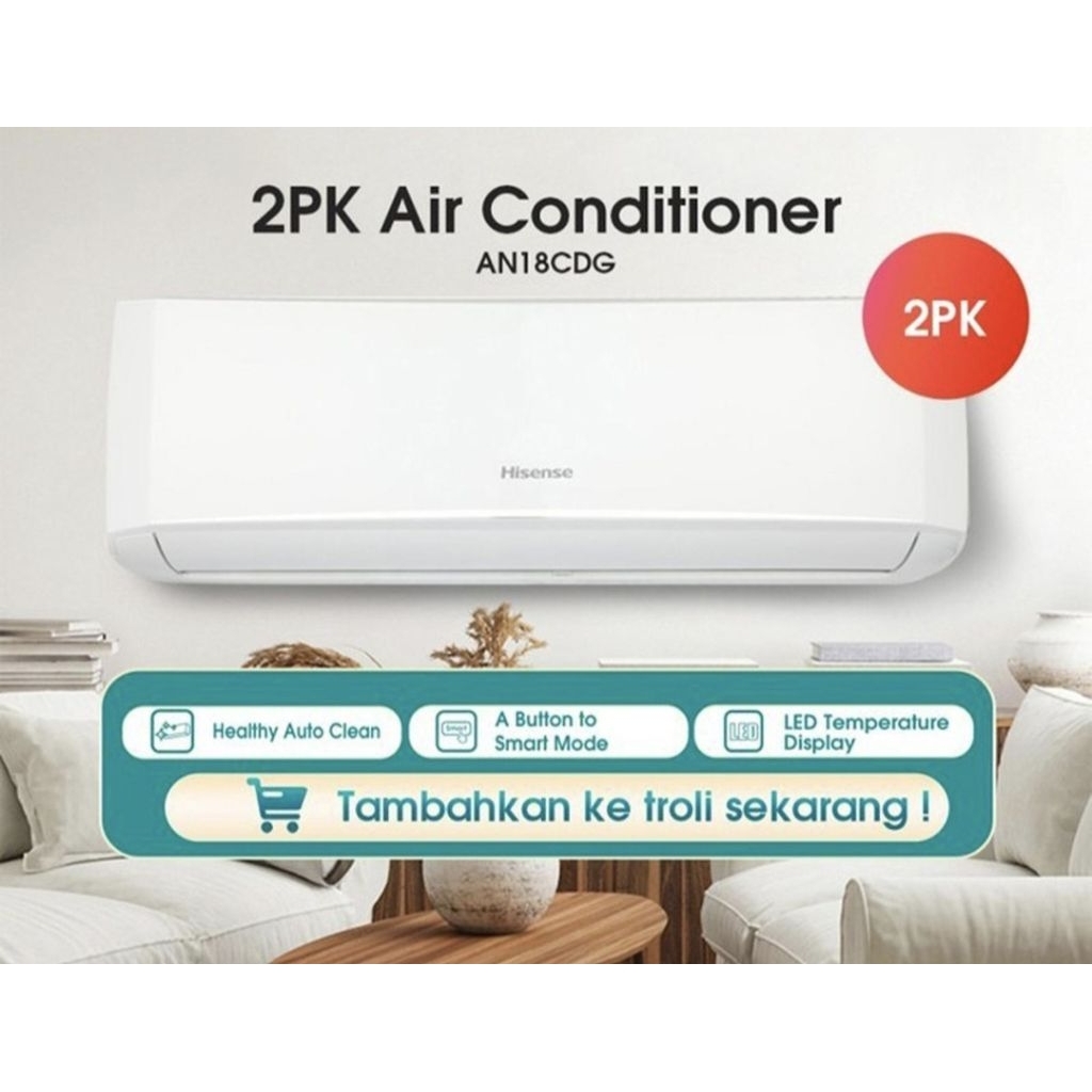 AC HISENSE 2 PK AN 18 CDG NEW