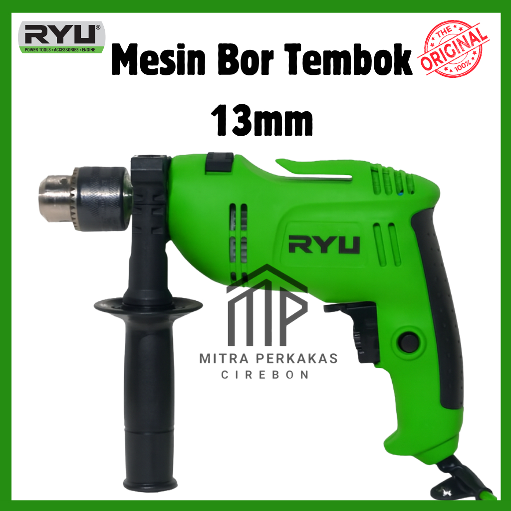 RYU Mesin Bor Listrik Tembok 13mm / Bobok Beton Bolak Balik RID 13-1 RE ORIGINAL 100%