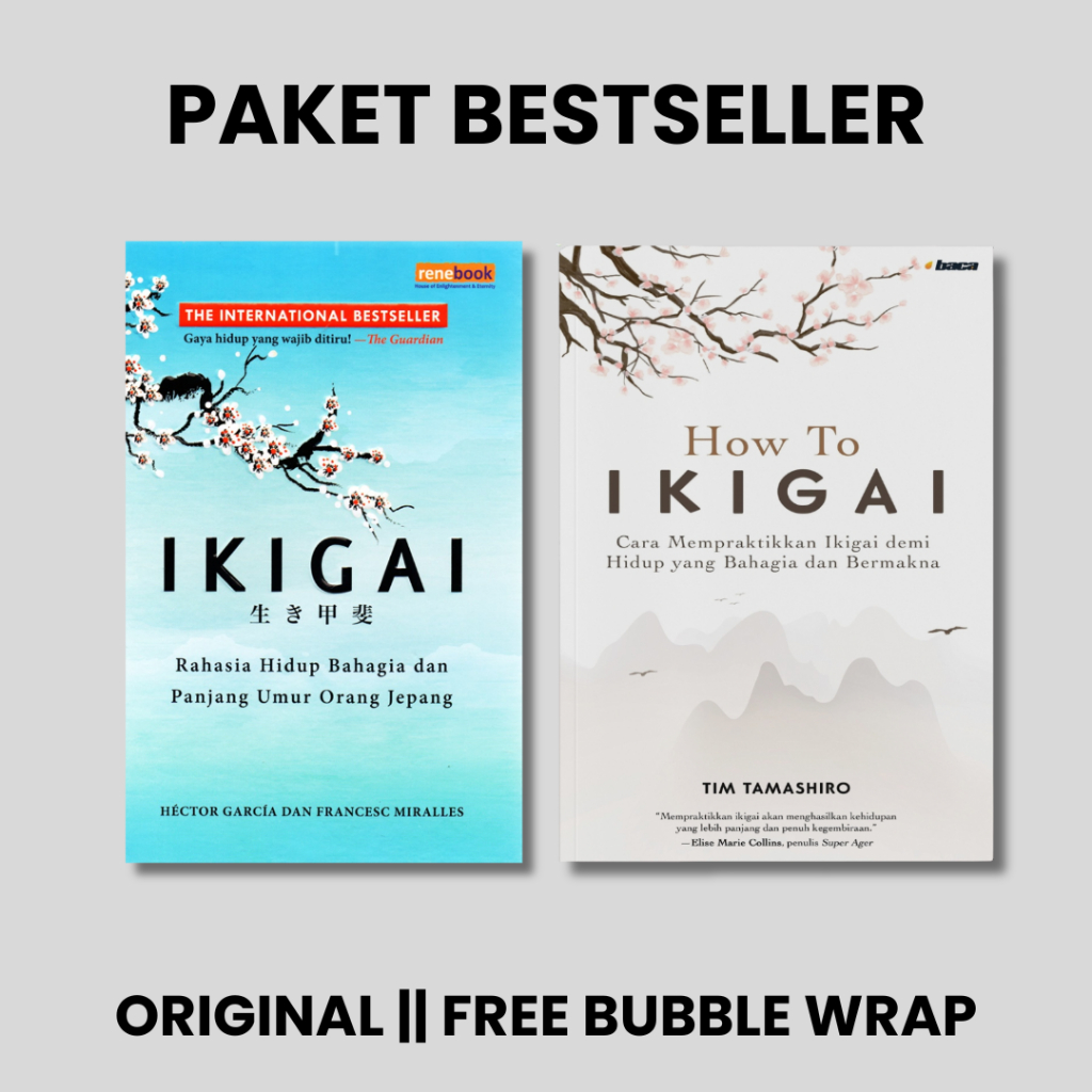 Paket Buku IKIGAI  & How To Ikigai