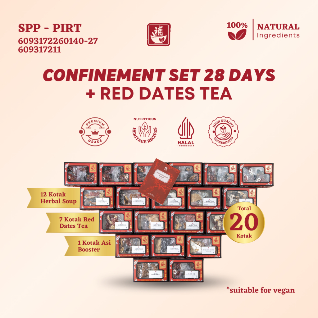 Ciak Po - Ciakpo Confinement Set 28 Days  Paket Melahirkan + Red Dates Tea