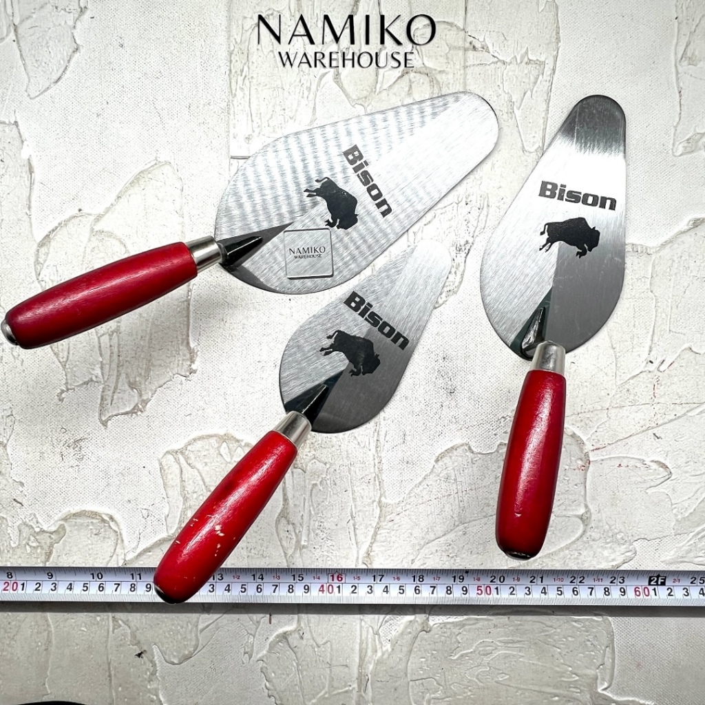 BISON Cetok sendok semen oval bulat 5 6 7 8 inch