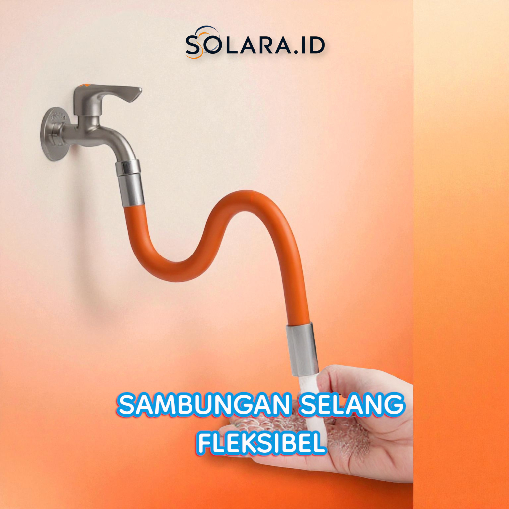 Selang Kran Fleksibel Anti Splash / Sambungan Kran Air Fleksibel 360° / Selang Fleksibel Universal