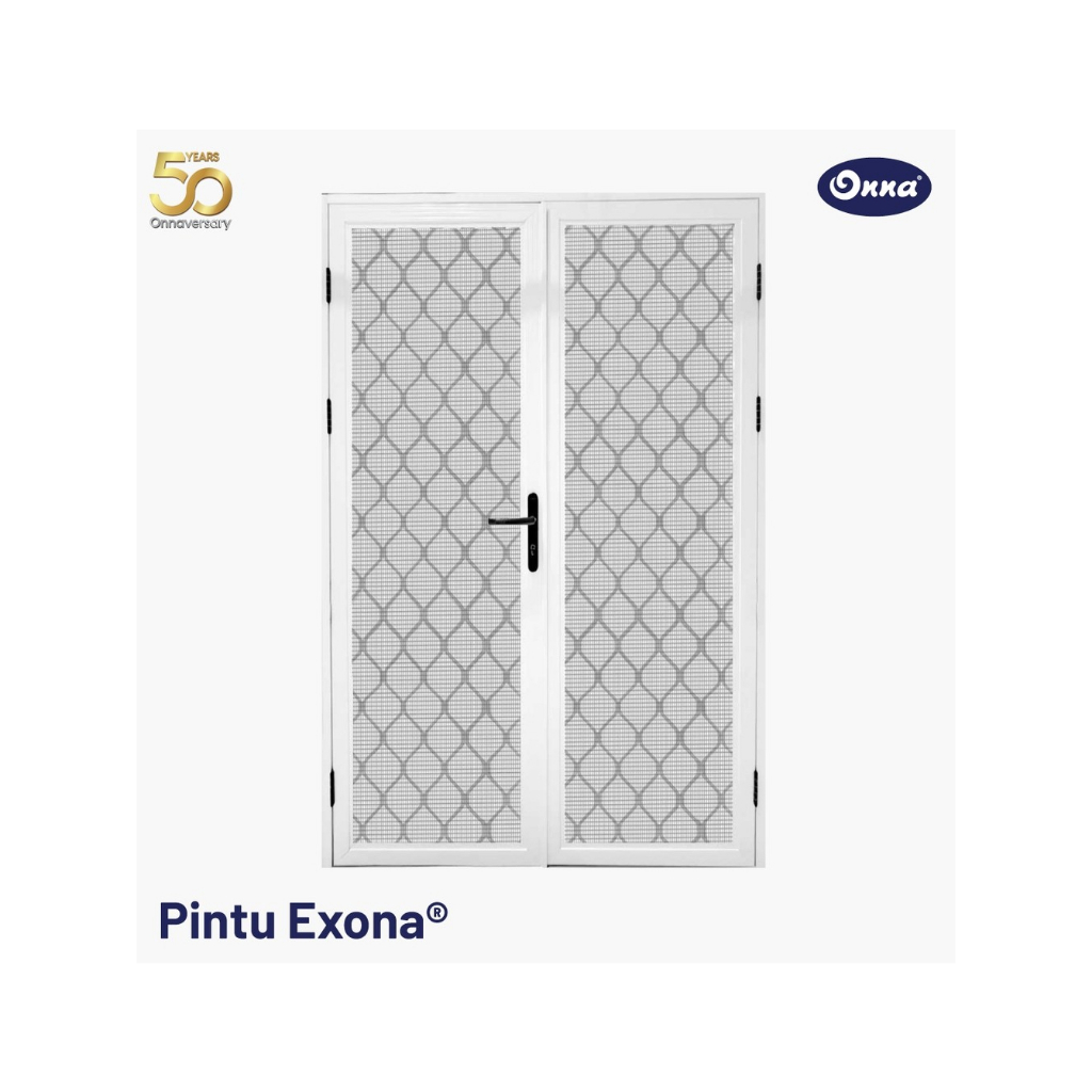 ONNA Pintu Exona Pintu Teralis Kasa Nyamuk Alumunium Minimalis Modern (Ukuran Custom)