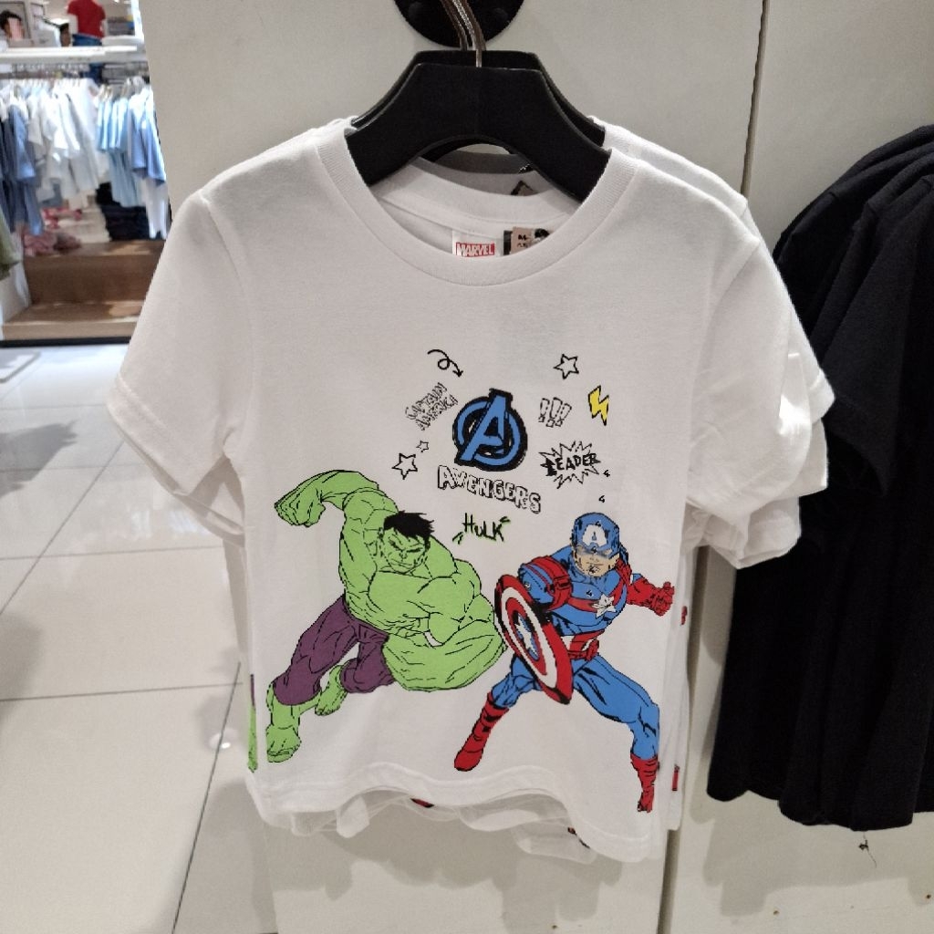 MARVEL X Nevada Baju Kaos Captain amerika Anak Laki-Laki Original NEW