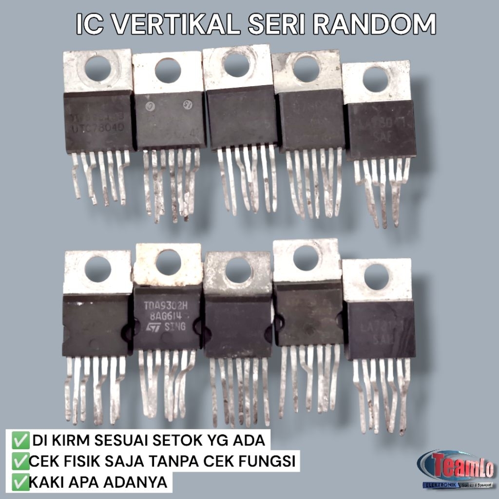 IC VERTICAL VERTIKAL CABUTAN TDA 8172 LA78040 STV9302 TDA9302