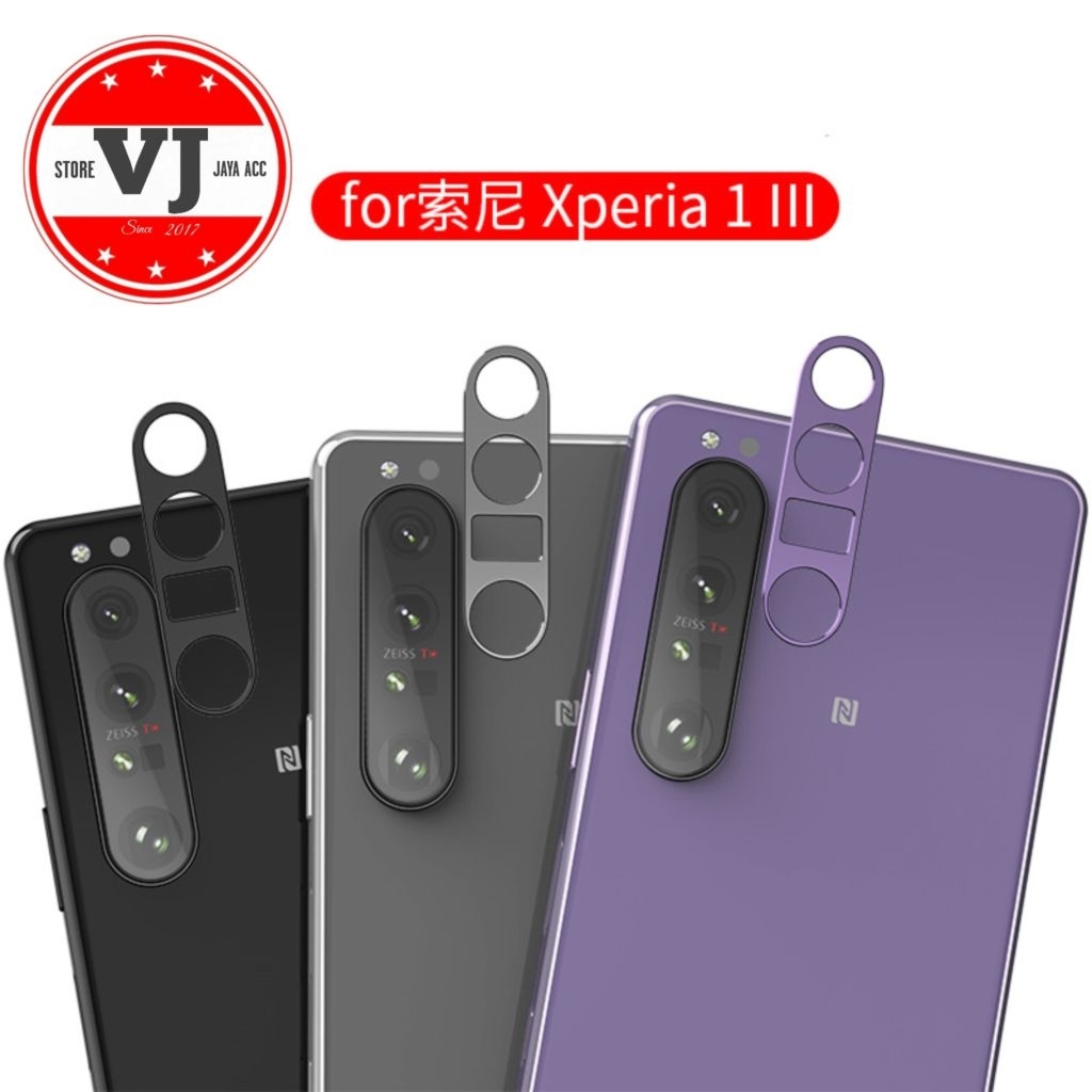 Ring Cover Camera Sony Xperia 1iii Pelindung Lensa Kamera Frame Anti Gores Bolong Xperia 1 Mark III