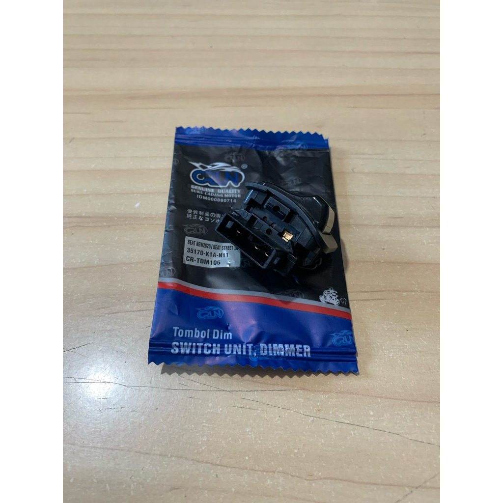 CRUN Tombol Dim 3Pin Beat New K1A / Tombol Saklar Dimmer Vario 150 New Led / Stylo 160 / Beat Street
