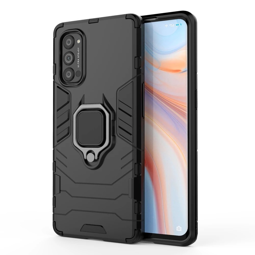 CASE FOR OPPO RENO 4 4G / RENO 4 PRO / RENO 4F 4 F IRING CASE ROTARY STANDING ANTI SHOCKPROOF CASING