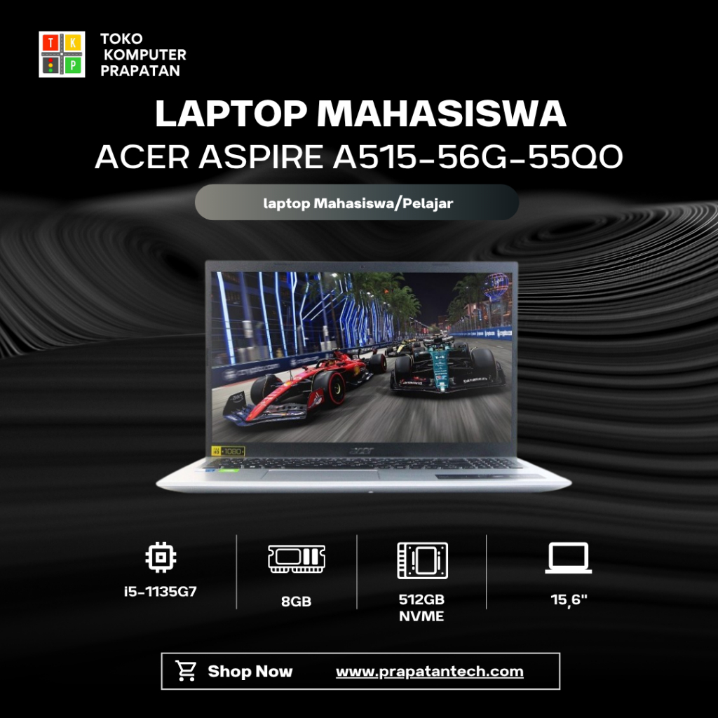 ACER ASPIRE 5 A515-56G-55Q0 INTEL CORE i5-1135G7 8GB SSD 512GB