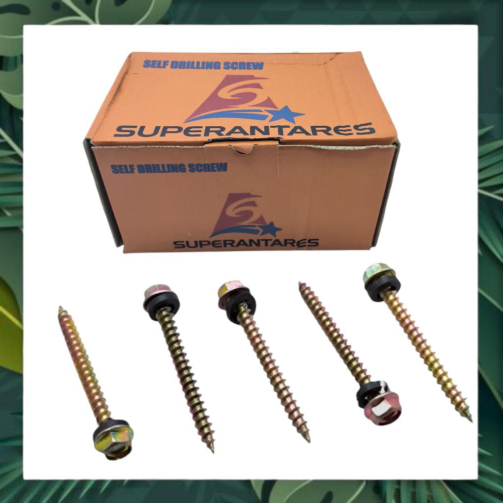 Baut Drilling Kayu #12x50 / Baut Roofing Untuk Kayu 2 inch (5cm)