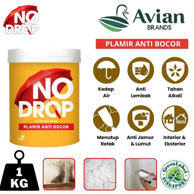 No Drop Plamir Tembok Anti Bocor Rembes Dempul Tembok Anti Bocor Anti Rembes