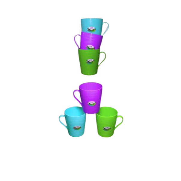 Gelas Minum Plastik Gagang & Polos Black Cows  BC 846