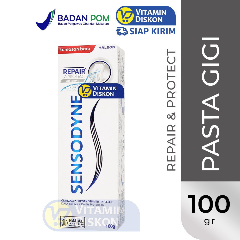 SENSODYNE REPAIR AND PROTECT DEEP PROTECTION 100GR | Pasta Gigi, Gigi Sensitif, Meredakan Nyeri dan 