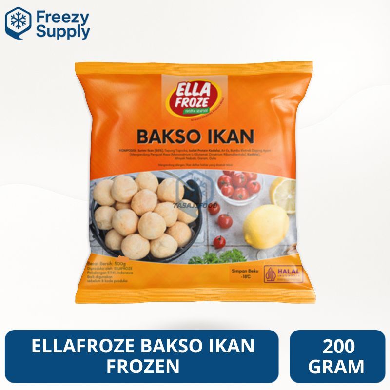Ellafroze Bakso Ikan 200 Gr Olahan Ikan Frozen