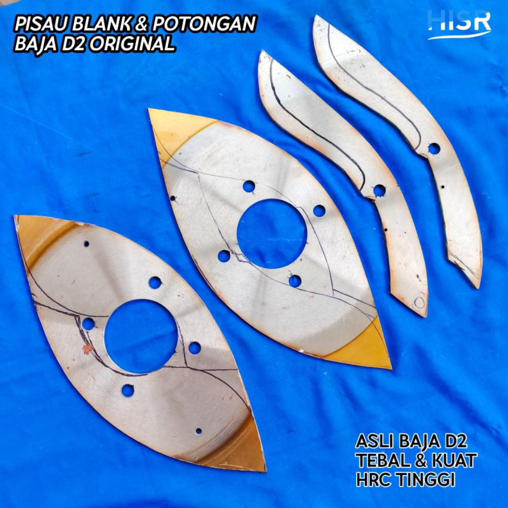 BAJA D2 & Pisau Blank original baja D2 bagian tengah HARGA PERBIJI baja berkualitas HRC TINGGI