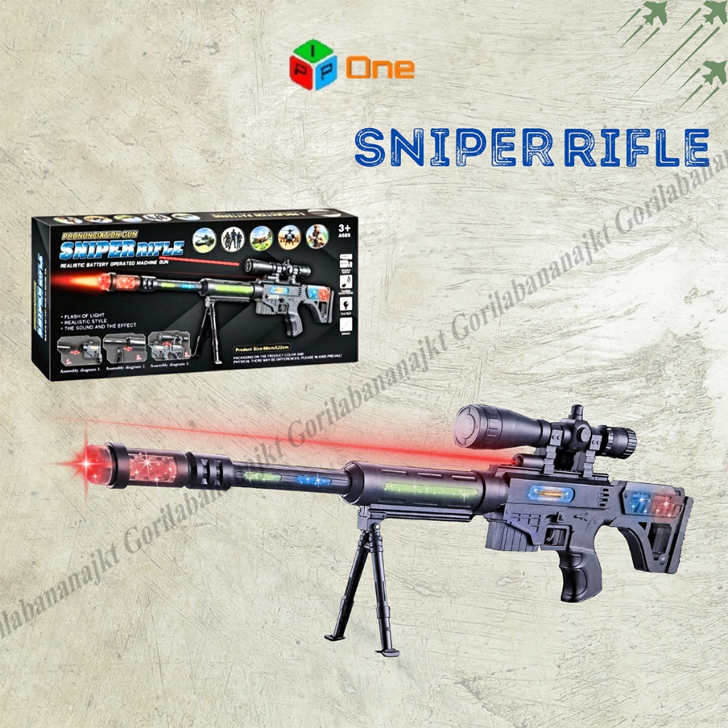 Mainan Anak bisa bunyi ada infrared Sniper Tembak-tembakan anak