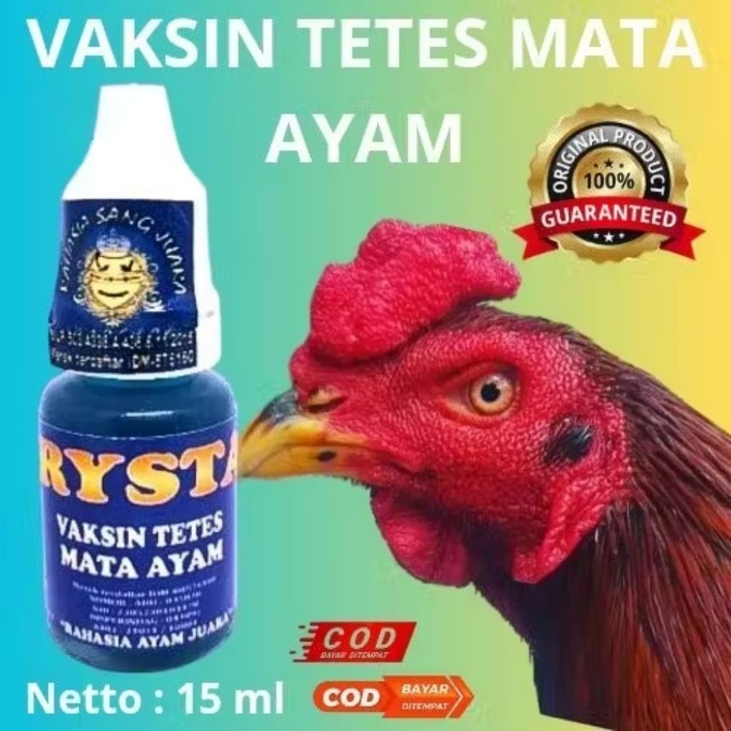 CRYSTAL VAKSIN TETES MATA AYAM