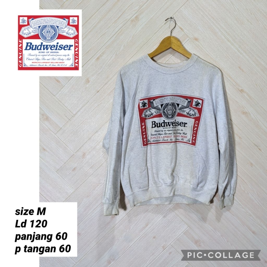 vintage crewneck budweiser