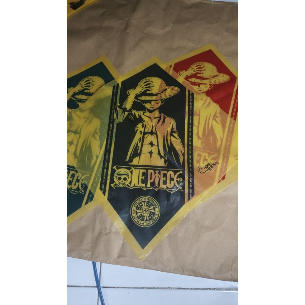 Kertas layangan sukhoi, kertas minyak warna kuning, sablon