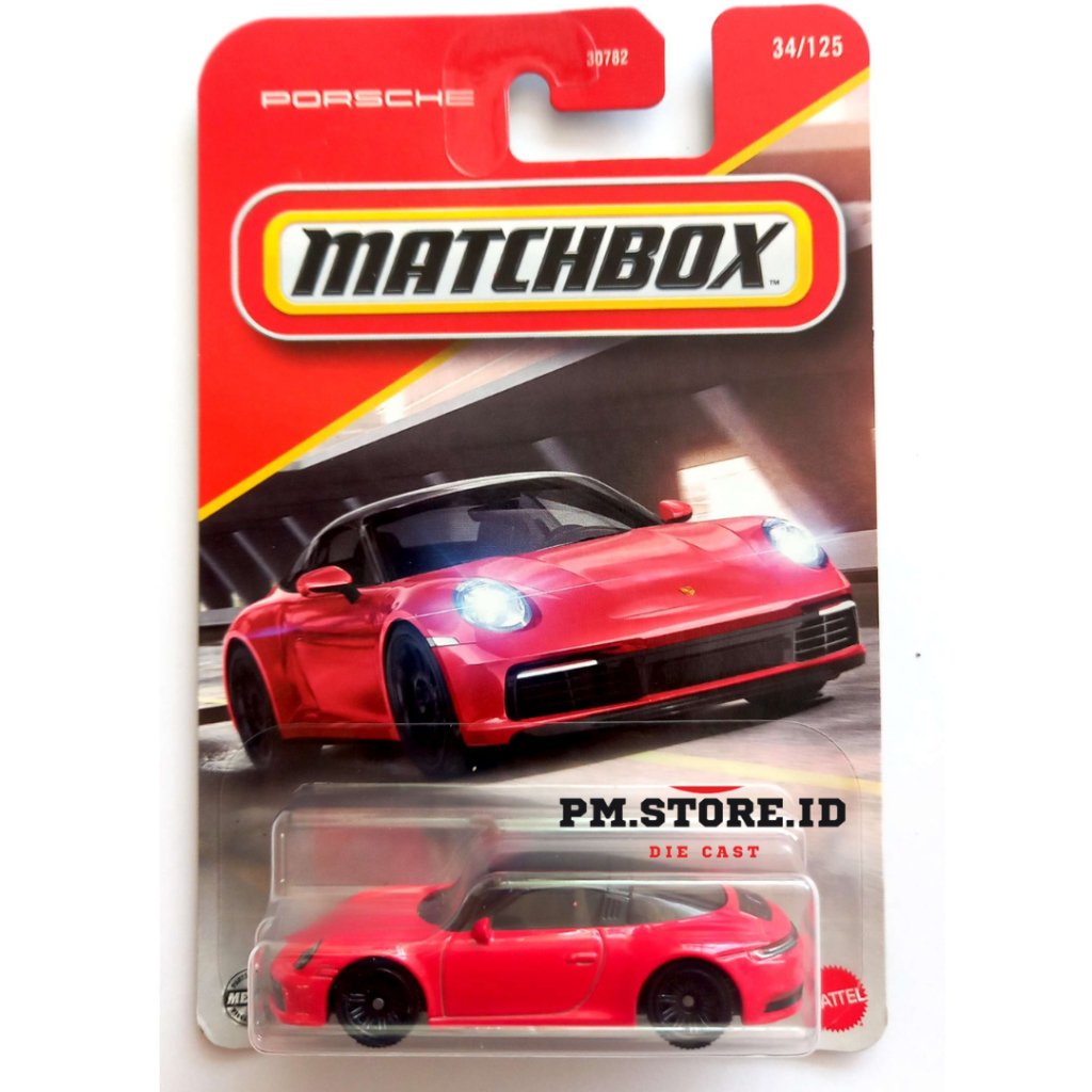 Matchbox Porsche 911 Targa Merah Original Mattel