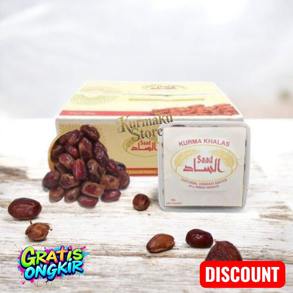 KURMA KHALAS 1kg / KURMA KHALAS / KURMA MURAH / KHALAS AL SAAD / KURMA KHALAS