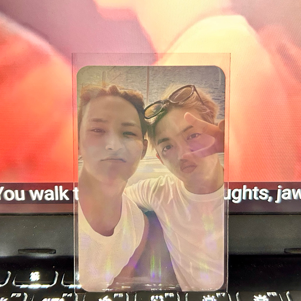 photocard cxm hype vibes pob yes24 unit scoups mingyu holo