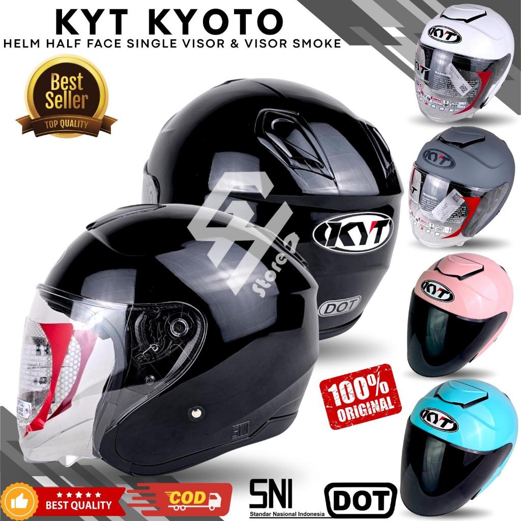 HELM KYT KYOTO PUTIH ORIGINAL | HELM KYOTO HALF FACE