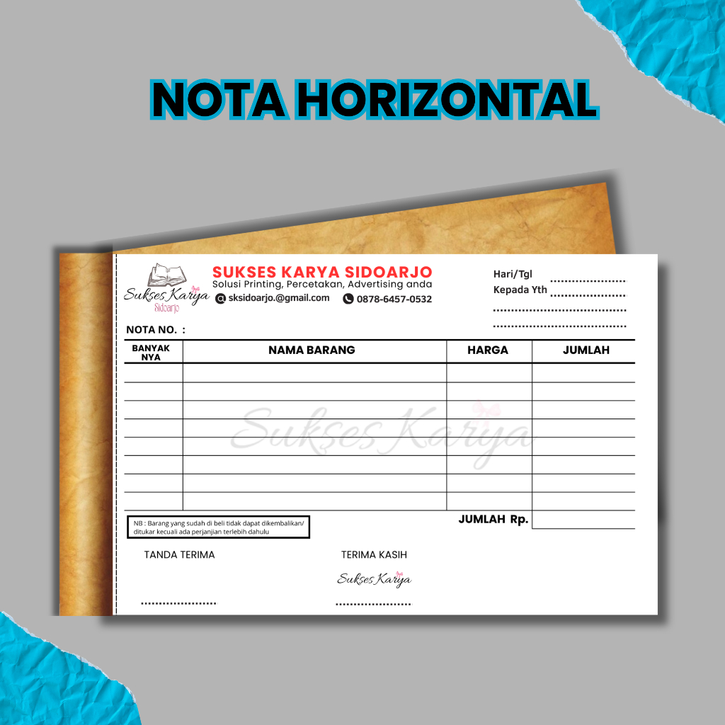 Nota/free.design/terjangkau/custom/kupon/karcis/tiket