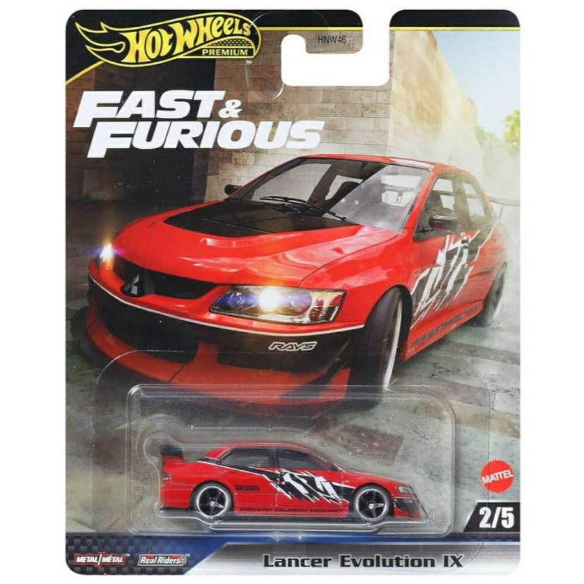 Hotwheels Premium Mitsubishi Lancer Evolution IX Fast and Furious Tokyo Drift Sean Bowell