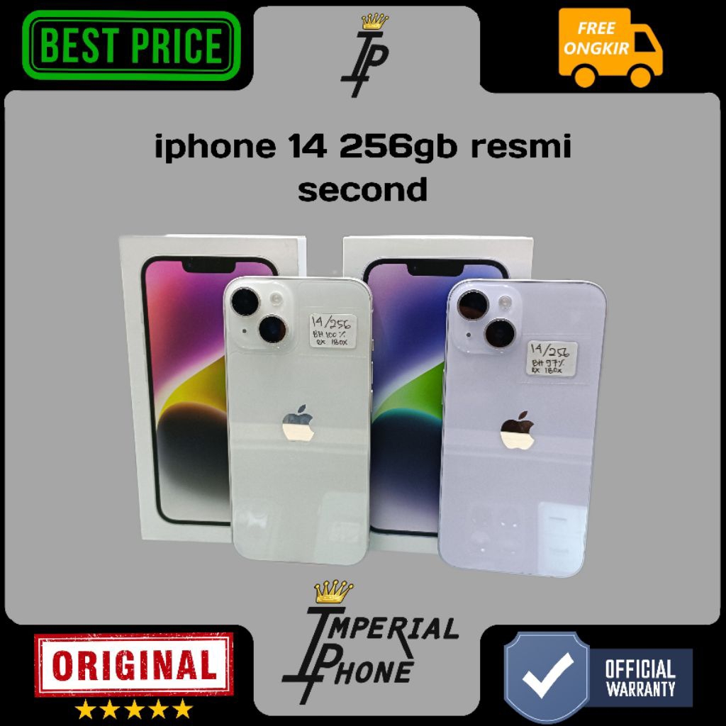 iphone 14 256gb resmi second