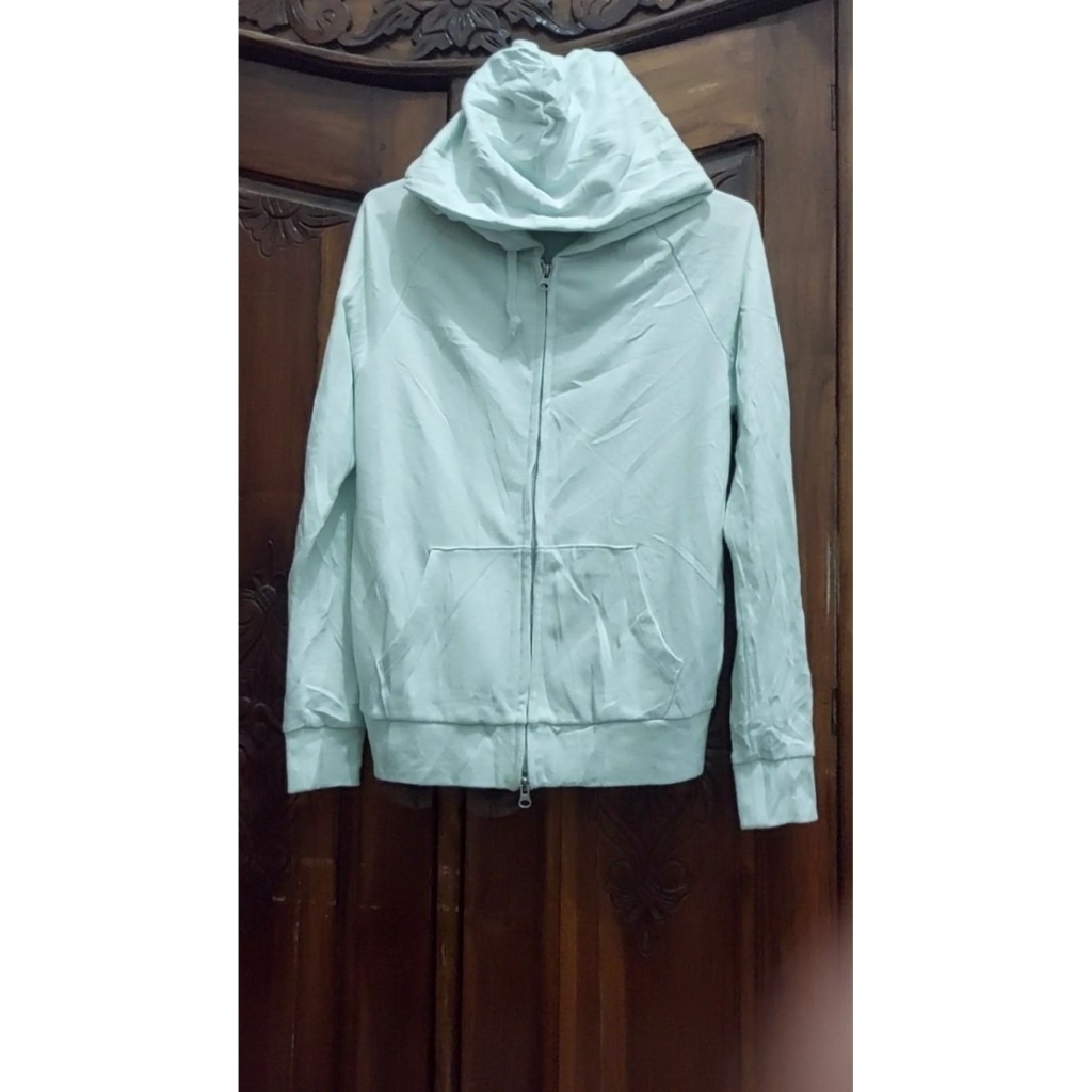 Hoodie Uni baby terry double zipper