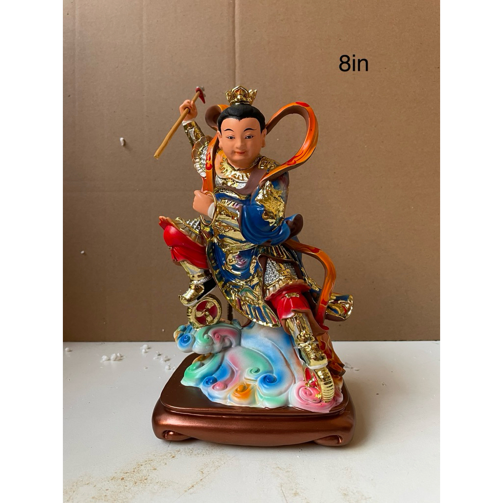 patung dewa nezha / naca 8in fiber W4