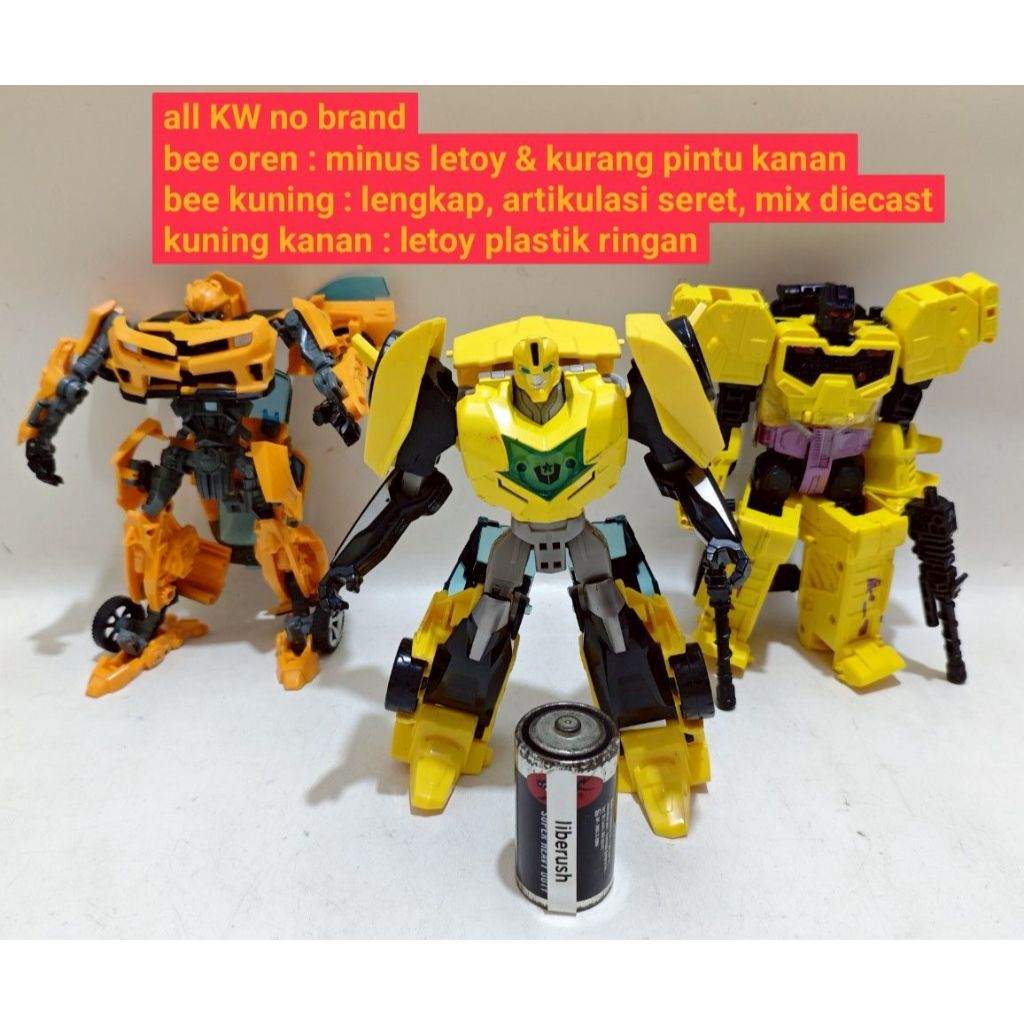 No brand transformers animated bumblebee dotm , combiner bruticus onslaught deformed figure robot