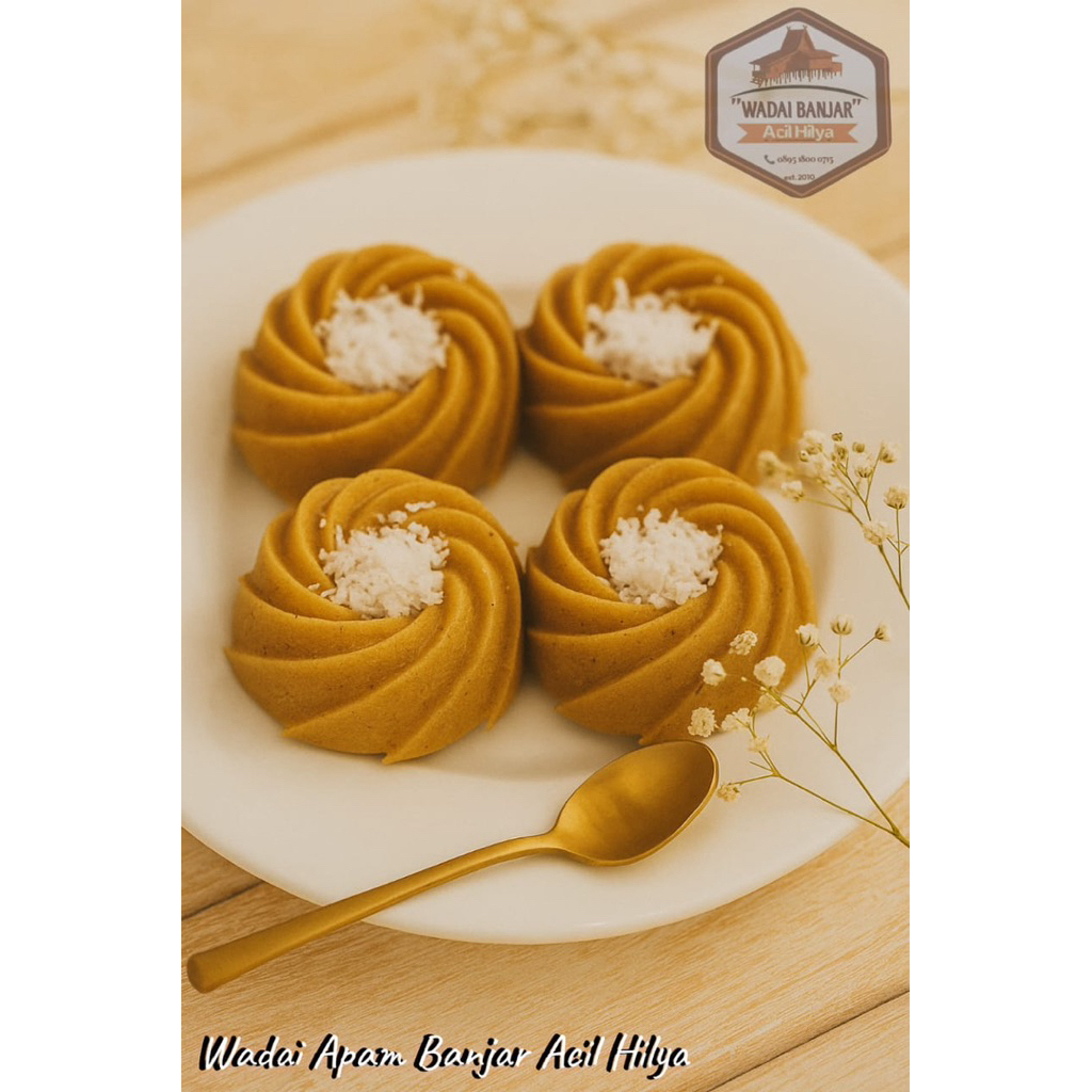 Kue khas kalimantan (Wadai banjar) Apam, Cucur, Bubur baayak, Untuk, Sarimuka lakatan