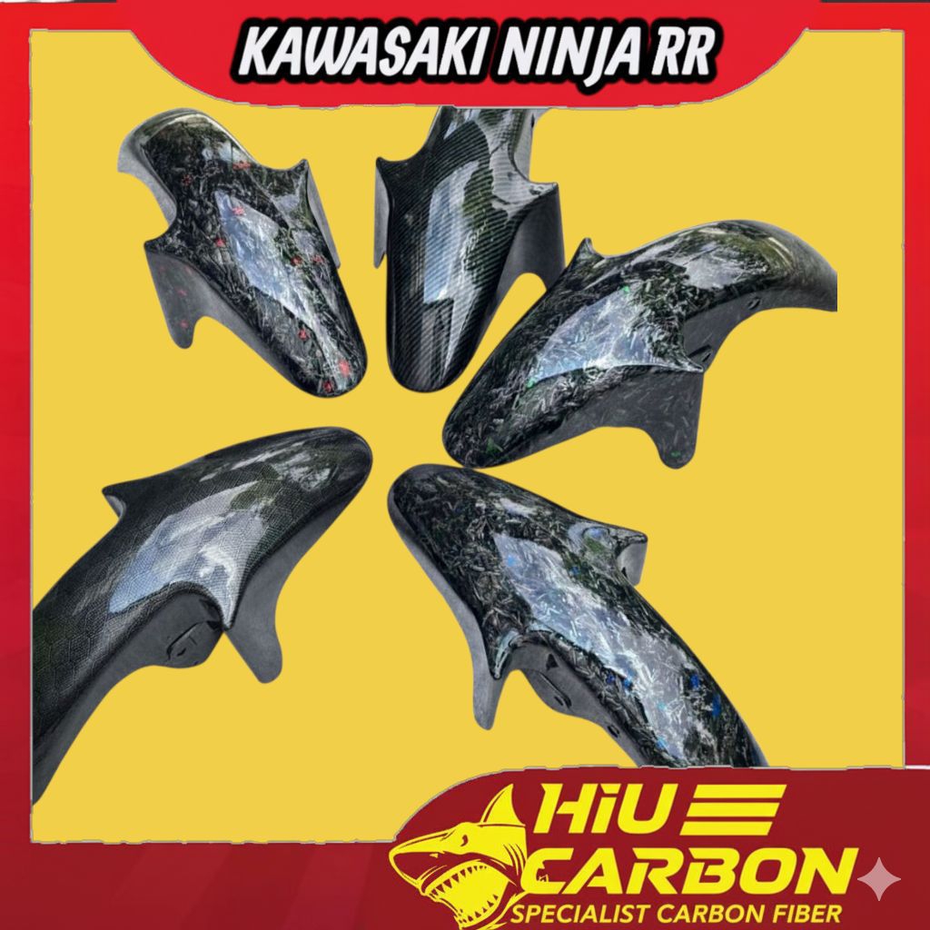 spakbor depan Kawasaki Ninja RR carbon slebor depan Ninja RR