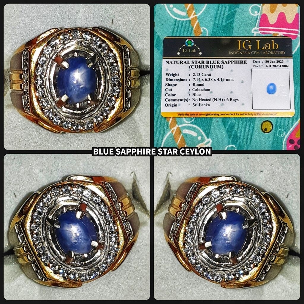 natural batu blue sapphire star ceylon srilanka royall blue