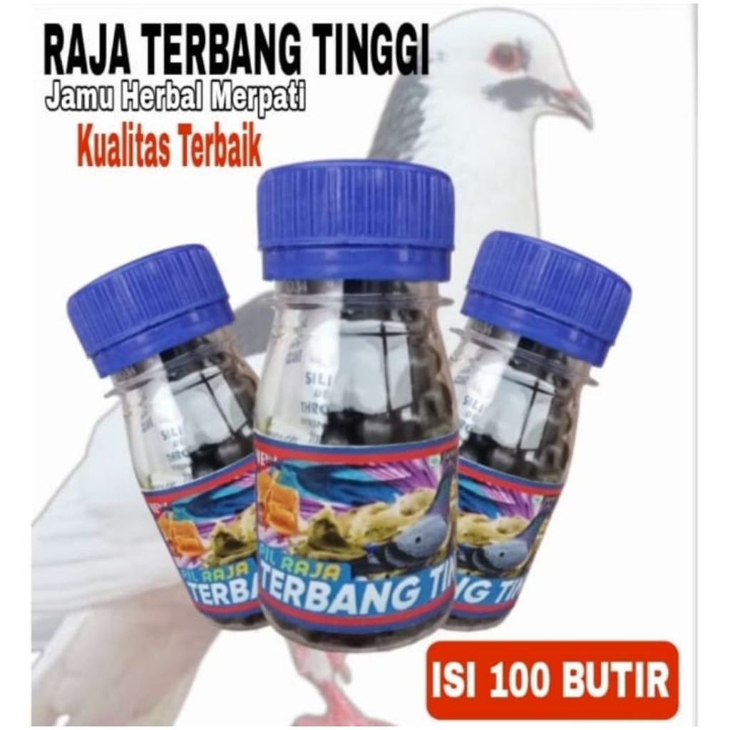 KUALITAS PREMIUM JAMU MERPATI RAJA TERBANG TINGGI isi 100 pil hitam  Merpati Tinggi Turun los door p