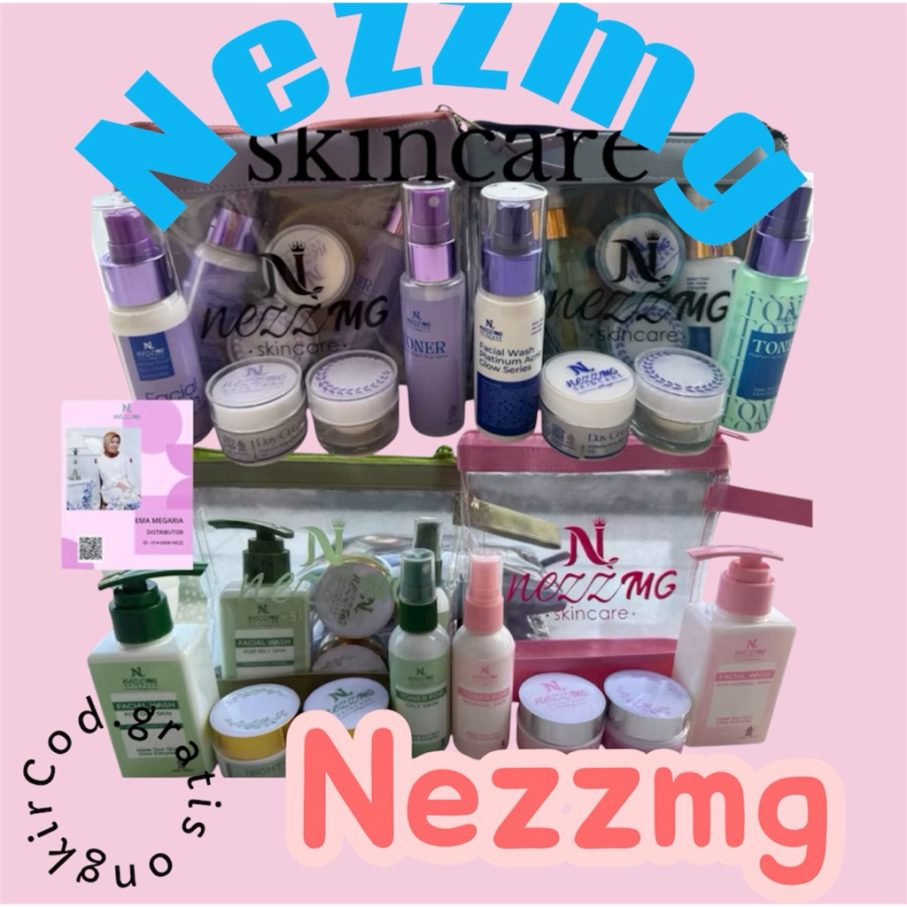 NEZZMG SKINCARE ECER PAKETAN  KEMASAN BARU ORIGINAL NEZZMG PAKET REGULLER NEZZMG PAKET PLATINUM