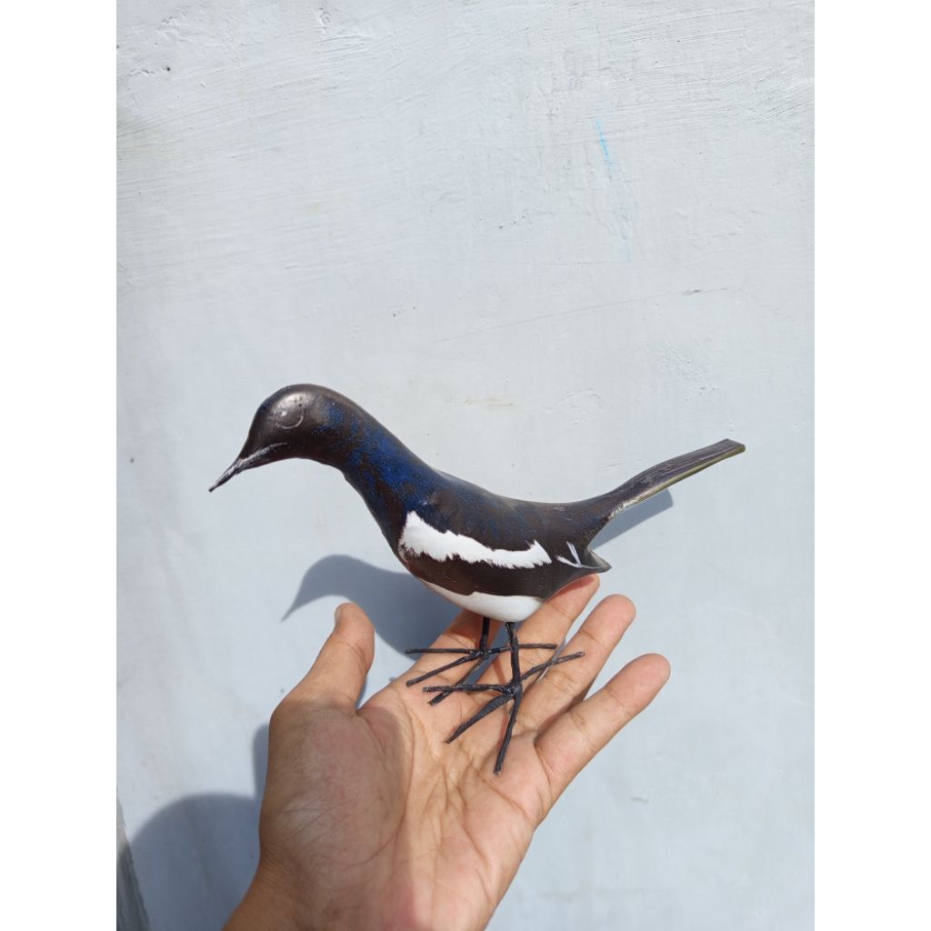 kacer dekorasi taman patung burung kacer jontrot manuk haur mirip asli tahan penyok