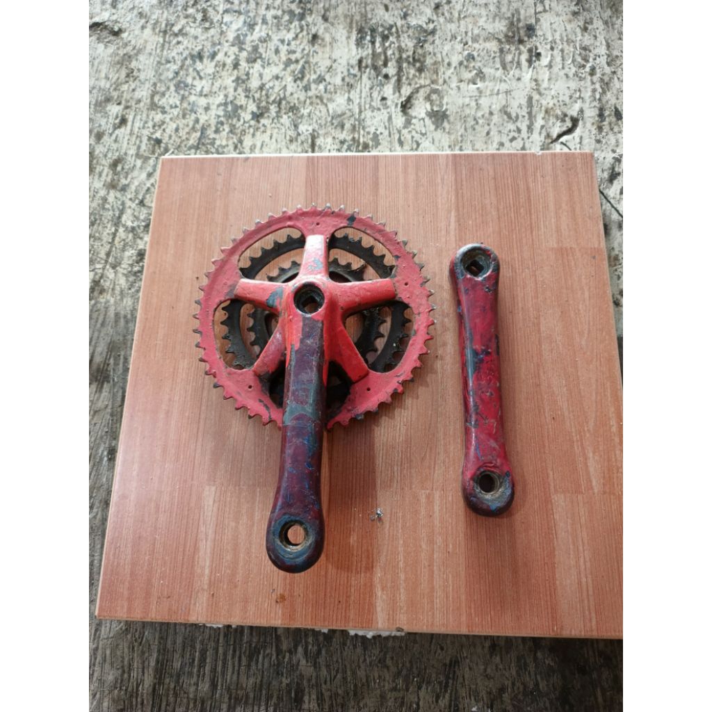 crankset sepeda mtb sugino japan layak pakai
