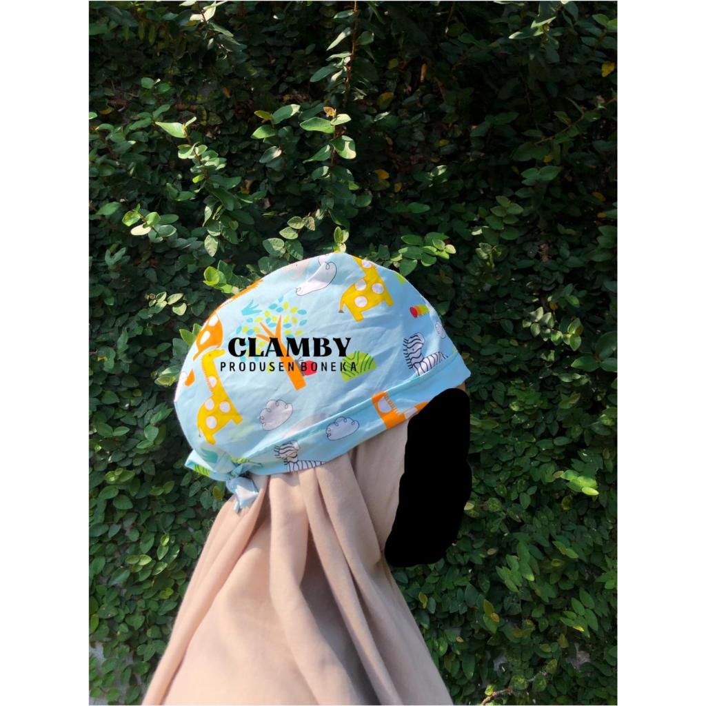 Ciput Motif Nurse Cap Headcap Showercap