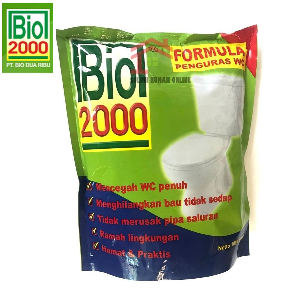 BIO 2000 1000 gram / BIO2000 Penguras WC Tanpa Sedot 1 kg / Formula Penguras WC / Obat Septic Tank K