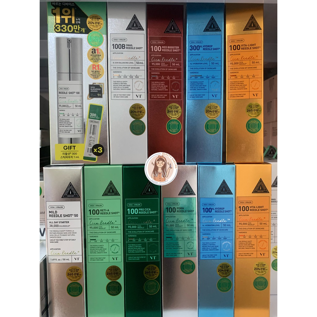 READY LANGSUNG KIRIM VT COSMETICS CICA REEDLE SHOT 50 | 100 | 300 | 700 VITA COLLAGEN PRO CICA RETI 