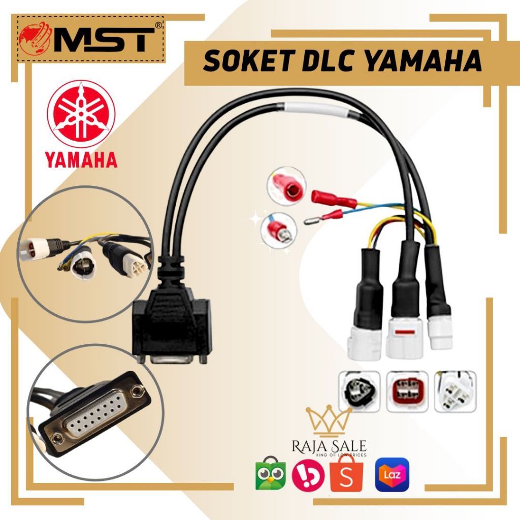 Kabel DLC YAMAHA Scanner Motor MASTER ZEUS MST-100P MST-400 MST-600, Soket DLC Yamahan MST ZEUS