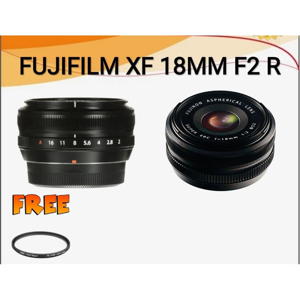 FujiFilmXF18mF2R/LensaFujiFilmXF18mmF/2RGaransiResmi-DistRibutor