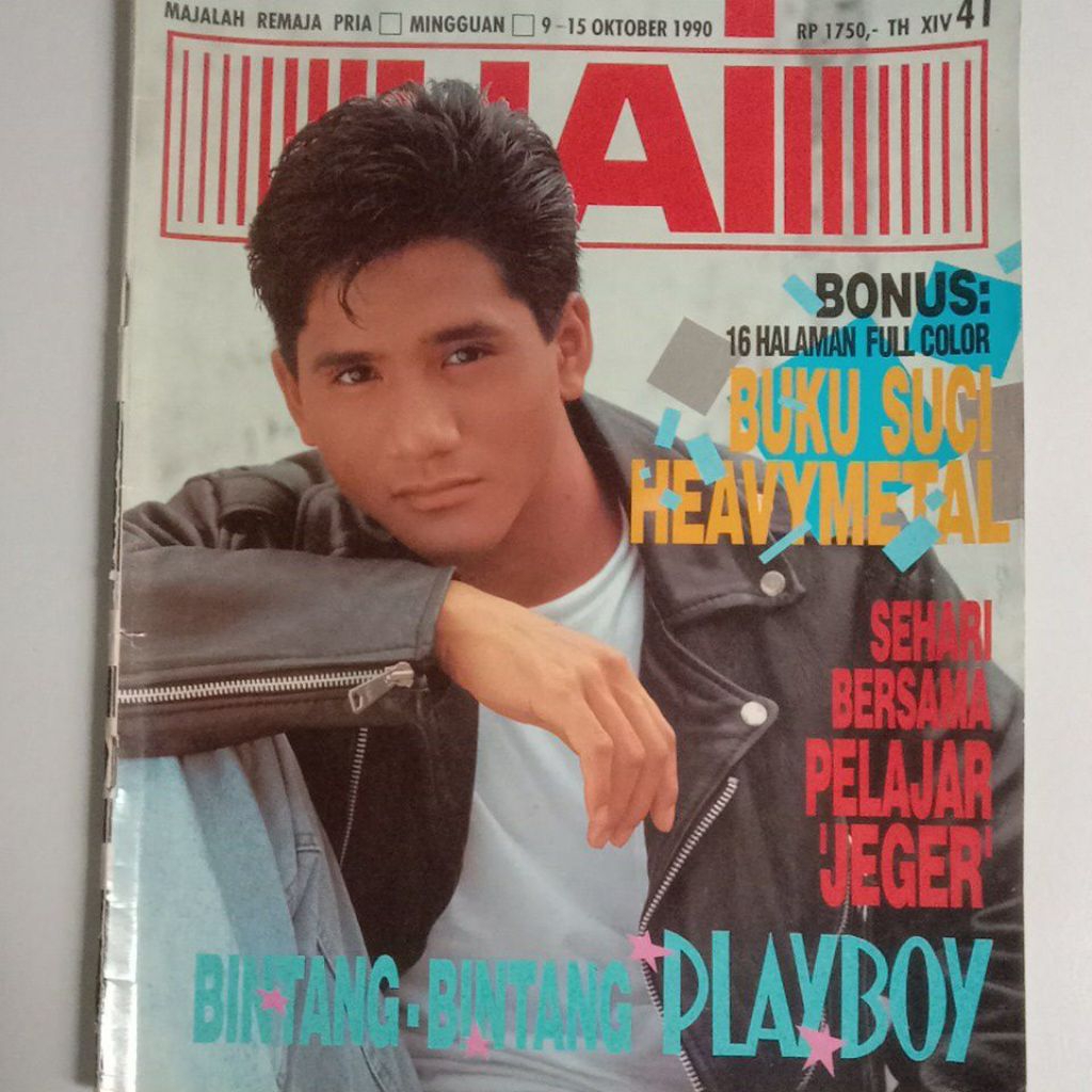 Majalah Hai Tahun 1990 Edisi Bintang Cowok Playboy Cover Ahmad Hidayat