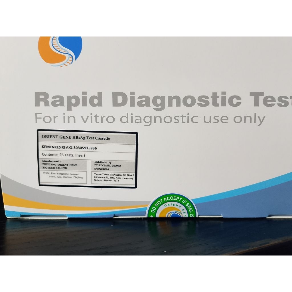 HBsAg Test Cassatte / HBsAg card ORIENT GANE