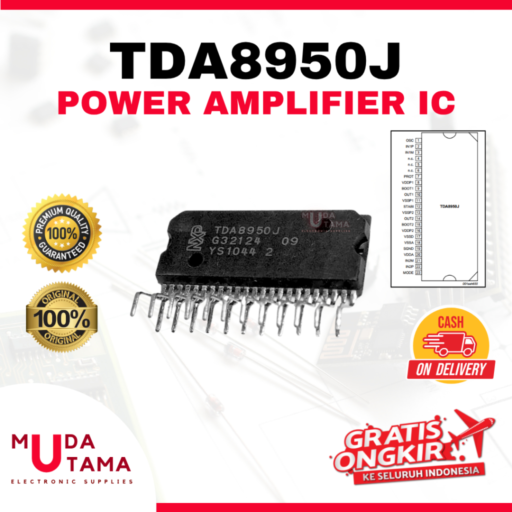 IC TDA8950J TDA8950 Original Power Amplifier IC - TDA 8950J TDA 8950 POWER AMPLIFIER