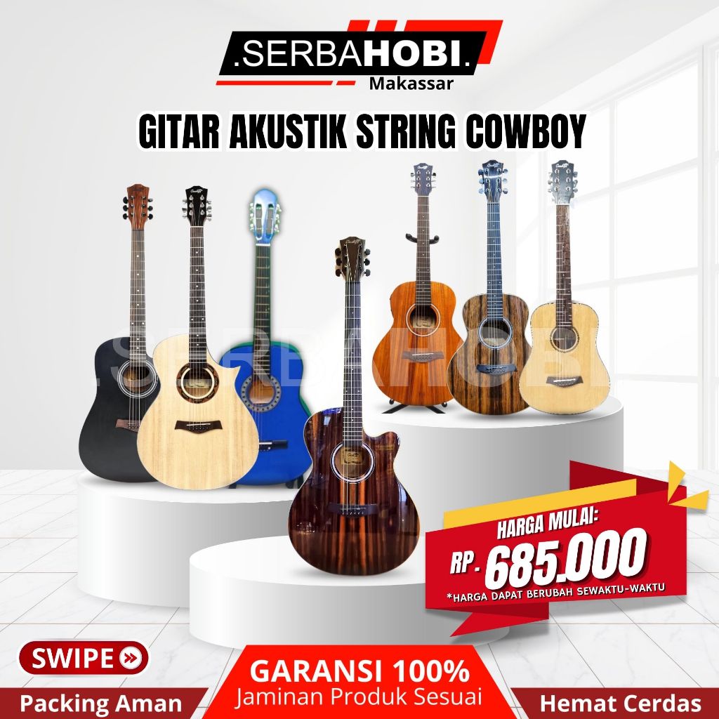 GITAR AKUSTIK STRING COWBOY / GITAR STRING COWBOY / GITAR AKUSTIK ORIGINAL COWBOY